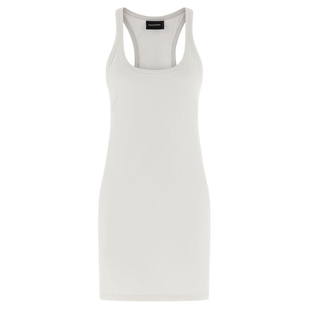 Dsquared² White Cotton Short Women's Dress